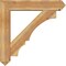 Ekena Millwork Balboa Arts and Crafts Rough Sawn Bracket w/ Offset Brace, Western Red Cedar, 8"W x 40"D x 40"H BKT0806X40X40BOA03RWR - alternate 3